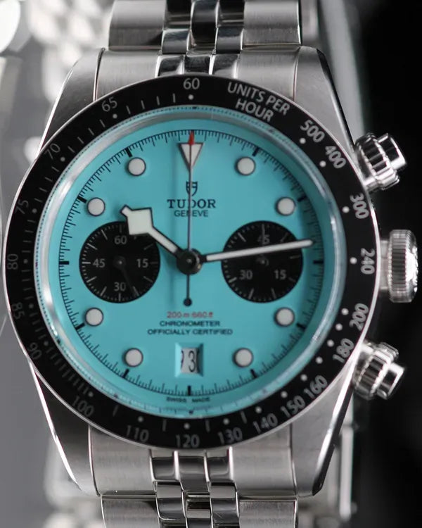 2025 Tudor Black Bay Chrono S.E. 41MM "Flamingo" Blue Dial Steel Bracelet (79360-0024)