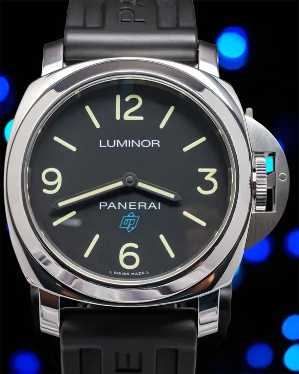 Panerai Luminor Base Logo 44MM Black Dial Rubber Strap (PAM00774)