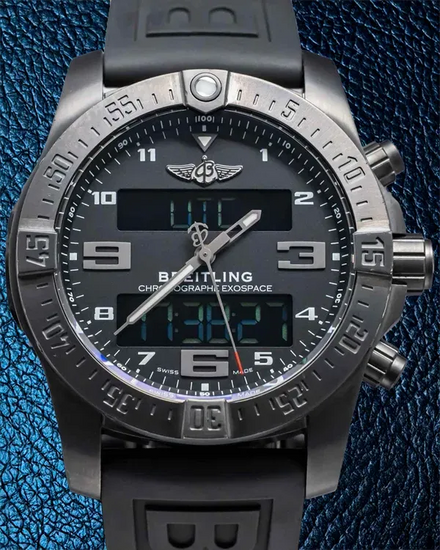 2016 Breitling Exospace B55 Connected 46MM Quartz Grey Dial Rubber Strap (VB5510)