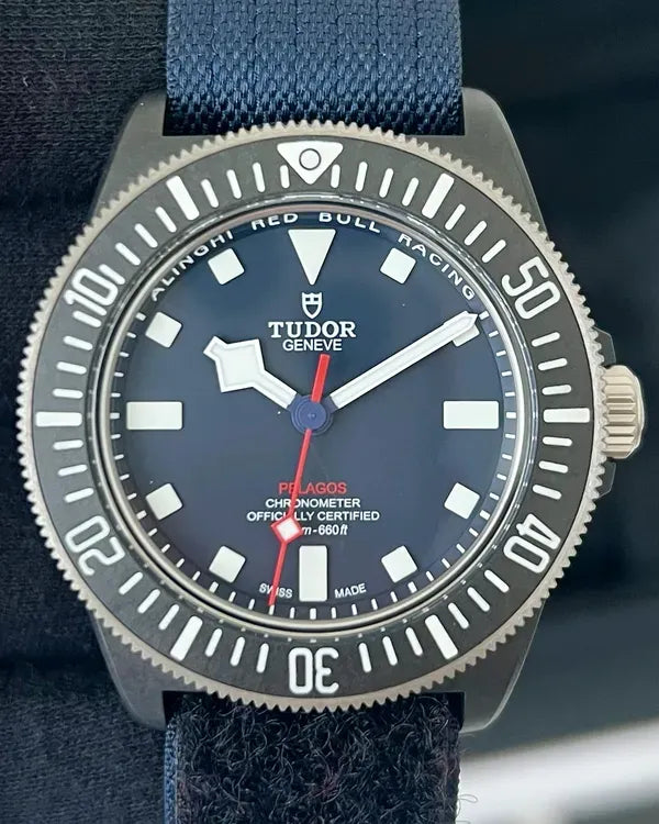 2025 Tudor Pelagos FXD "Alinghi Red Bull Racing" 42MM Blue Dial Textile Strap (25707KN)