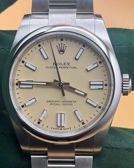 2025 Rolex Oyster Perpetual 41MM Yellow Dial Oyster Bracelet (134300)