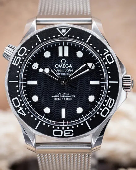 2025 Omega Seamaster Diver 300M 42MM Black Dial Steel Bracelet (210.30.42.20.01.010)