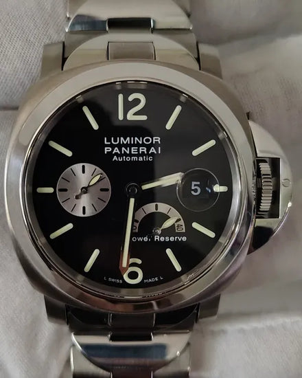 Panerai Luminor Power Reserve 44MM Black Dial Titanium Bracelet (PAM00171)