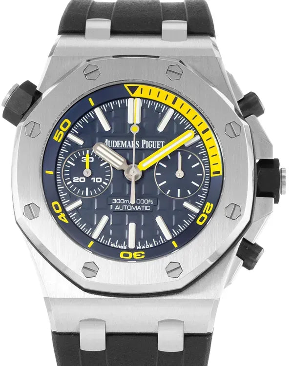 2016 Audemars Piguet Royal Oak Offshore Diver Chronograph 42MM Blue Dial Rubber Strap (26703ST.OO.A027CA.01)