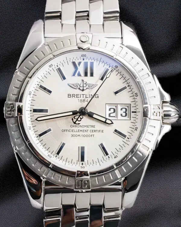 2007 Breitling Galactic Cockpit 41MM White Dial Steel Bracelet (A49350)