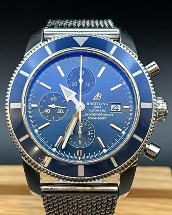Breitling Superocean Heritage Chronograph 46MM Blue Dial Steel Brecelet (A13320)