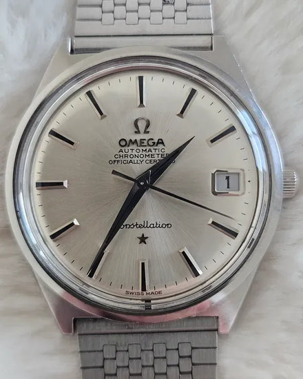 Omega Constellation 34MM Silver Dial Steel Bracelet (168.025)