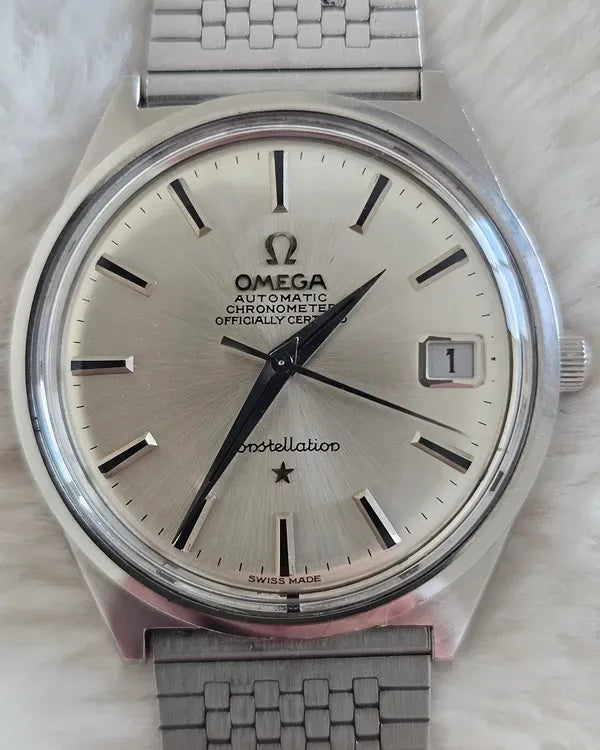 Omega Constellation 34MM Silver Dial Steel Bracelet (168.025)