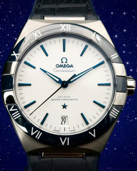 Omega Constellation 41MM White Dial Leather Strap (131.33.41.21.04.001)