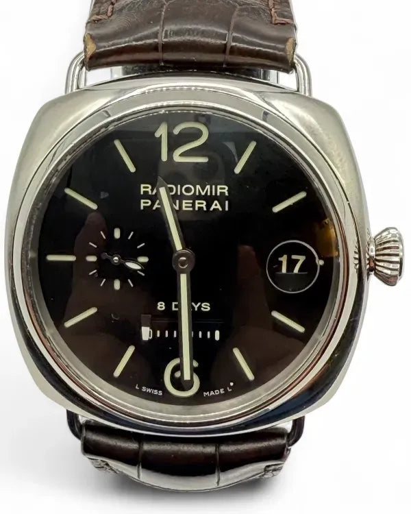 Panerai Radiomir 8 Days 45MM Black Dial Leather Strap (PAM00268)