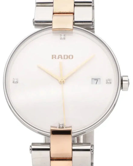 Rado Coupole Jubilé 36MM Quartz White Dial Two-Tone Bracelet (R22852713)