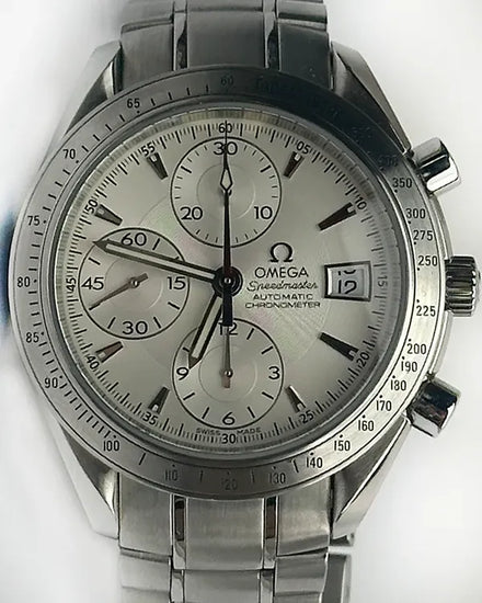 2014 Omega Speedmaster Date 40MM Silver Dial Steel Bracelet (3211.30.00)
