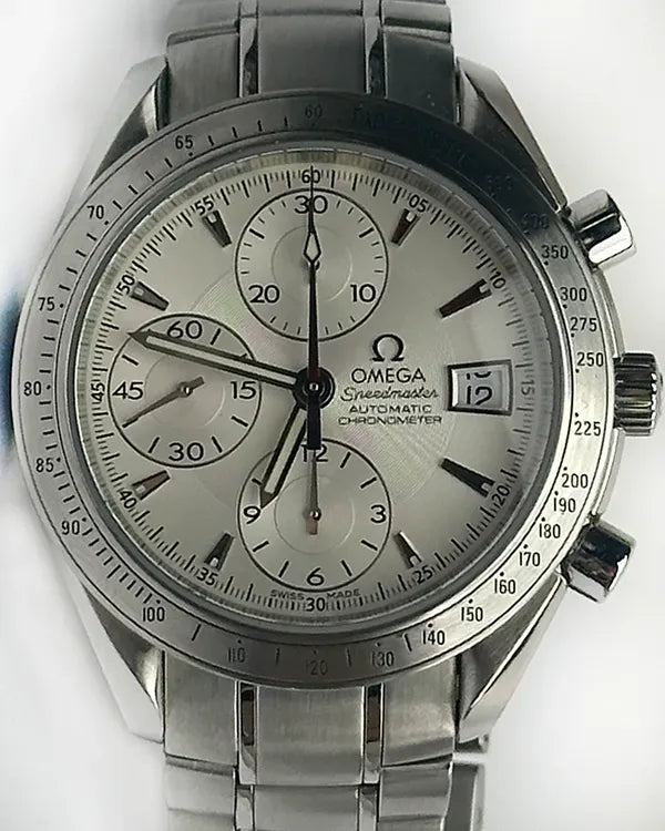 2014 Omega Speedmaster Date 40MM Silver Dial Steel Bracelet (3211.30.00)