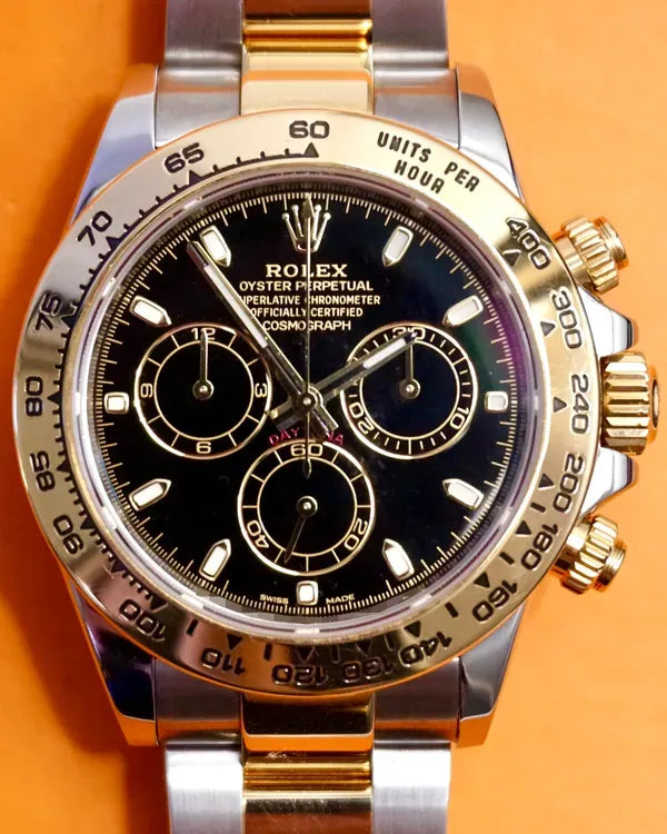 2019 Rolex Cosmograph Daytona 40MM Black Dial Two-Tone Oyster Bracelet (116503)