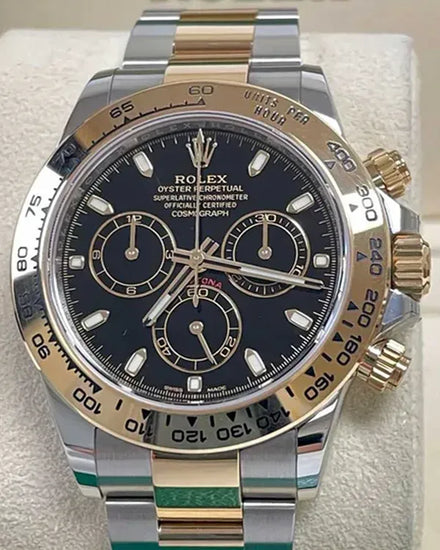 2021 Rolex Cosmograph Daytona 40MM Black Dial Two-Tone Oyster Bracelet (116503)