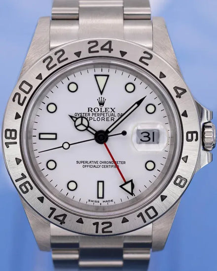 2005 Rolex Explorer II "Polar" 40MM White Dial Oyster Bracelet (16570)