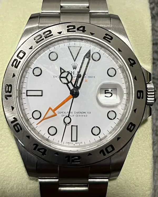 Rolex Explorer II "Polar" 42MM White Dial Oyster Bracelet (216570)
