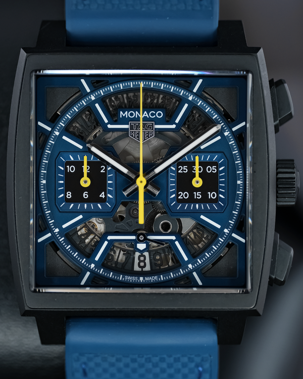 Tag Heuer Monaco 39MM Skeleton Dial Rubber Strap (CBL2188.FT6261)