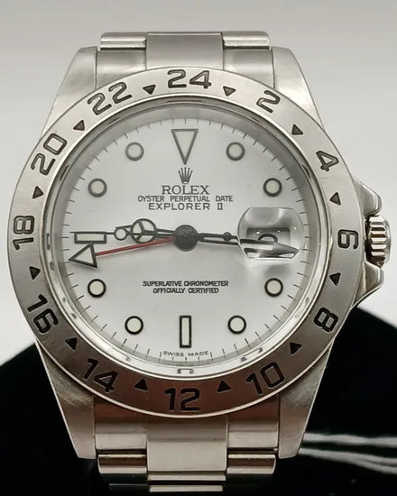 Rolex Explorer II "Polar" 40MM White Dial Oyster Bracelet (16570)