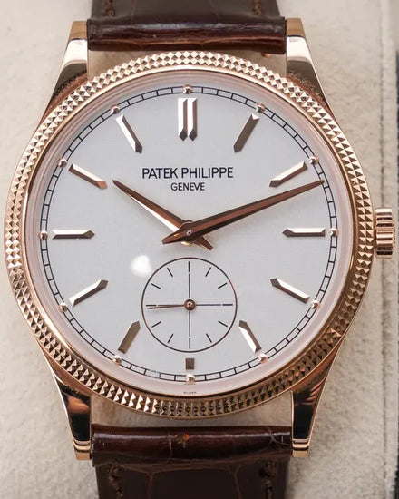 2024 Patek Philippe Calatrava 39MM Silver Dial Leather Strap (6119R-001)
