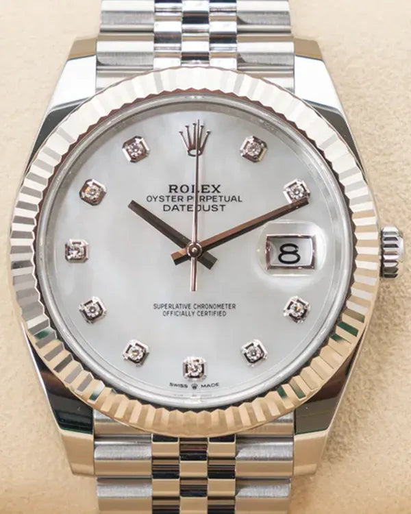 2022 Rolex Datejust 41MM Mother of Pearl Dial Jubilee Bracelet (126334)