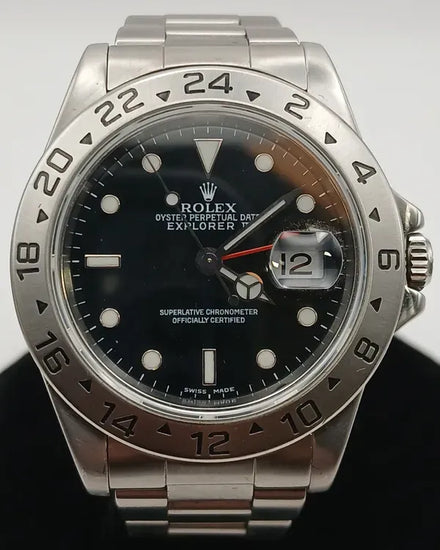 Rolex Explorer II 40MM Black Dial Oyster Bracelet (16570)