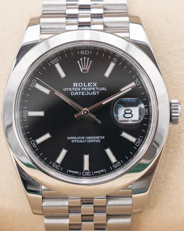 2018 Rolex Datejust 41MM Black Dial Jubilee Bracelet (126300)