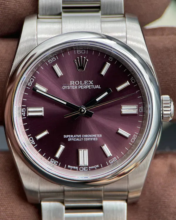 2009 Rolex Oyster Perpetual 36MM Grape Dial Oyster Bracelet (116000)