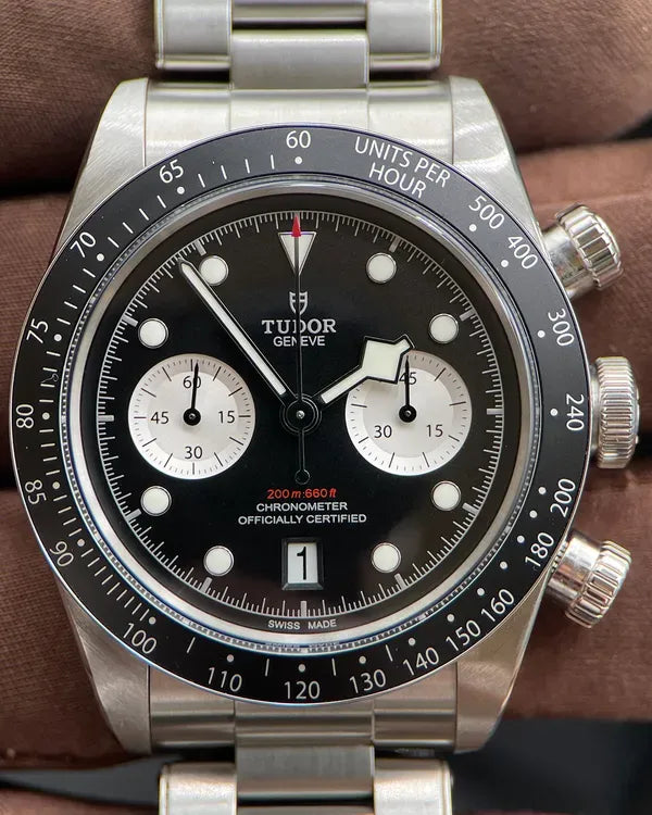 2022 Tudor Black Bay Chrono 41MM Black Dial Steel Bracelet (79360N)