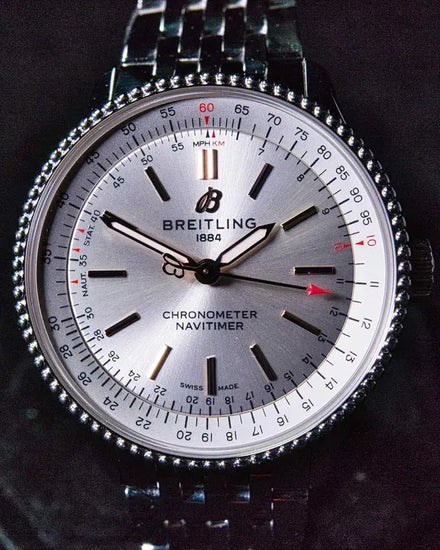 Breitling Navitimer 35MM Silver Dial Steel Bracelet (A17395F41G1A1)