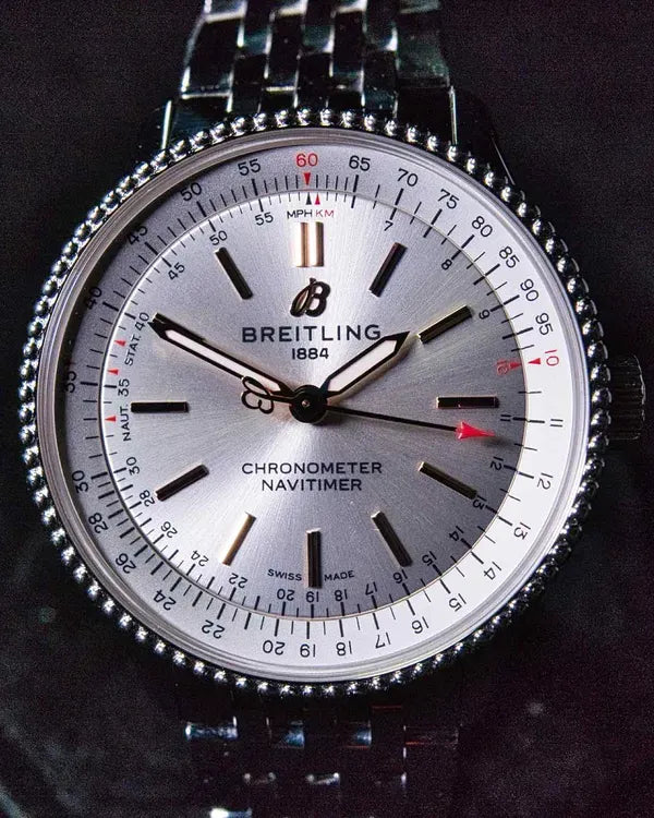 Breitling Navitimer 35MM Silver Dial Steel Bracelet (A17395F41G1A1)