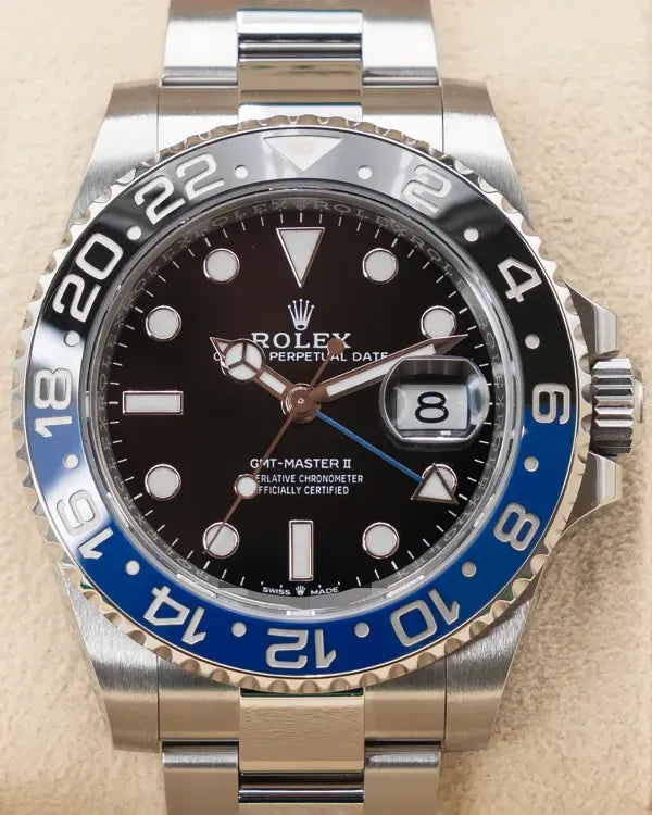 2024 Rolex GMT-Master II "Batman" 40MM Black Dial Oyster Bracelet (126710BLNR)