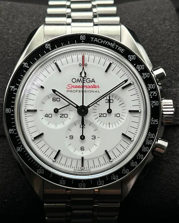2024 Omega Speedmaster Professional Moonwatch 42MM White Dial Steel Bracelet (310.30.42.50.04.001)