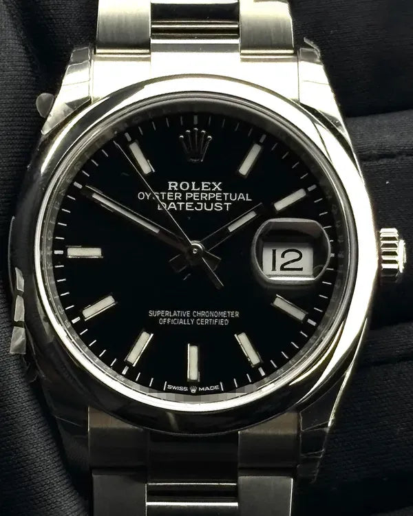 2021 Rolex Datejust 36MM Black Dial Oyster Bracelet (126200)