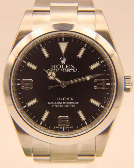 2015 Rolex Explorer 39MM Black Dial Oyster Bracelet (214270)