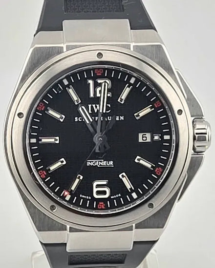 2015 IWC Schaffhausen Ingenieur "Mission Earth" 46MM Black Dial Rubber Strap (IW323601)