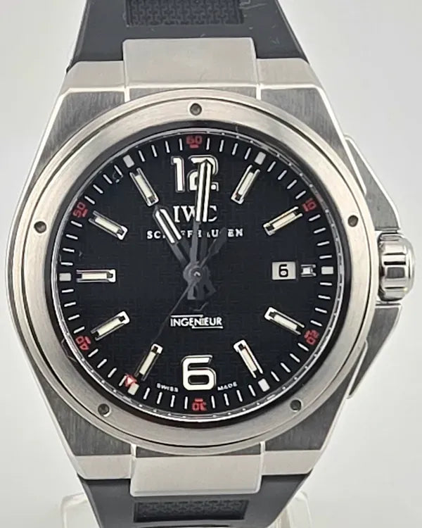2015 IWC Schaffhausen Ingenieur "Mission Earth" 46MM Black Dial Rubber Strap (IW323601)