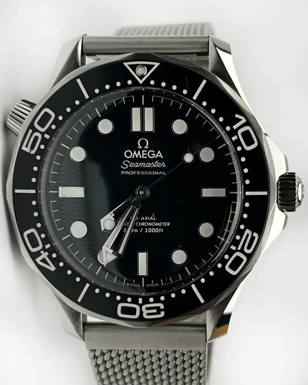 2025 Omega Seamaster Diver 300M 42MM Black Dial Steel Bracelet (210.30.42.20.01.010)