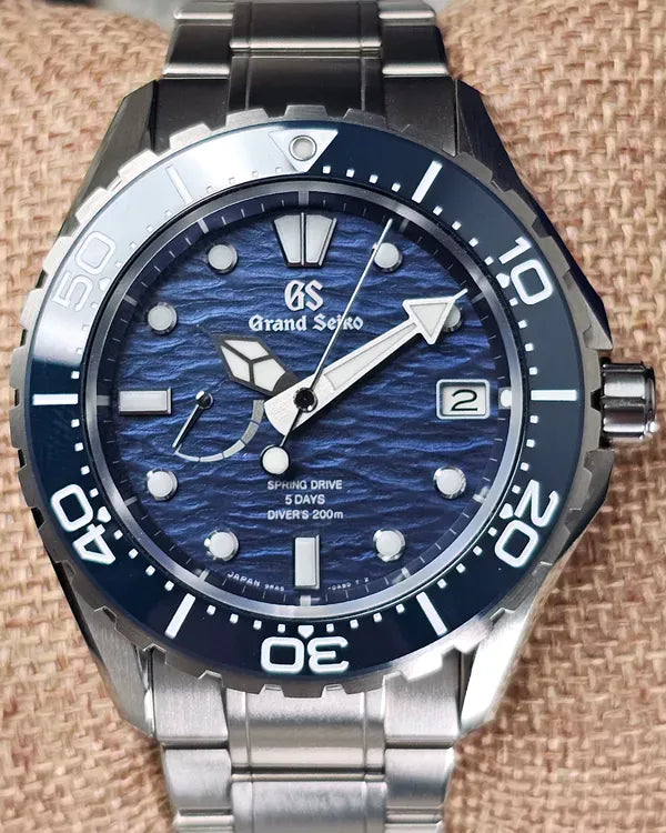 Grand Seiko Evolution 9 Collection 43.8MM Blue Dial Titanium Bracelet (SLGA023G)