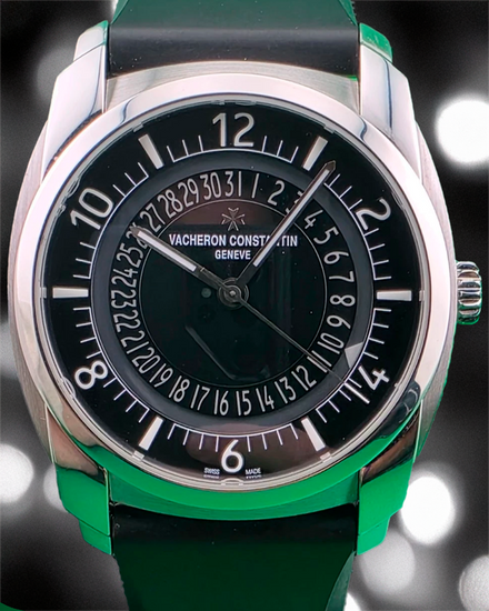 Vacheron Constantin Quai De I'lle 41MM Black Dial Rubber Strap (4500S/000A)