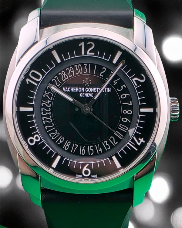 Vacheron Constantin Quai De I'lle 41MM Black Dial Rubber Strap (4500S/000A)