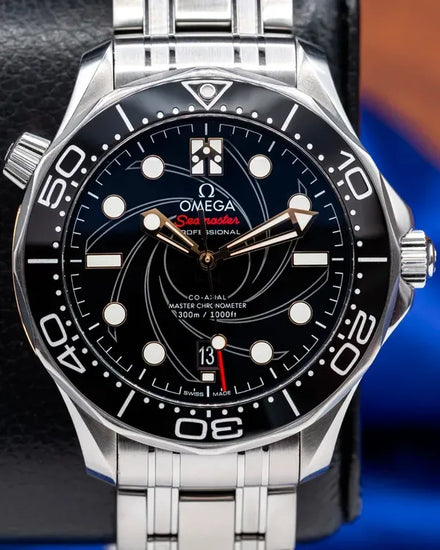 2023 Omega Seamaster Diver 300M "James Bond" L.E. 42MM Black Dial Steel Bracelet (210.22.42.20.01.004)