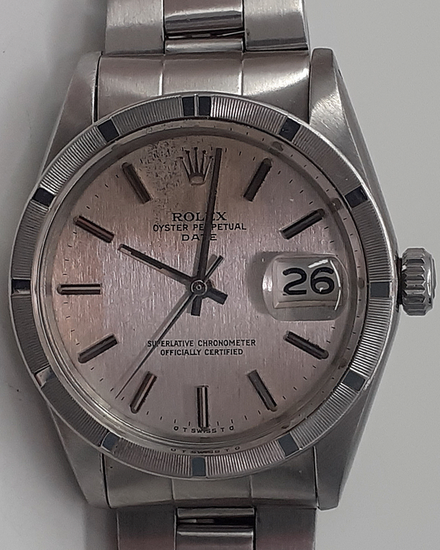 Rolex Oyster Perpetual Date 34MM Silver Dial Oyster Bracelet (1500)