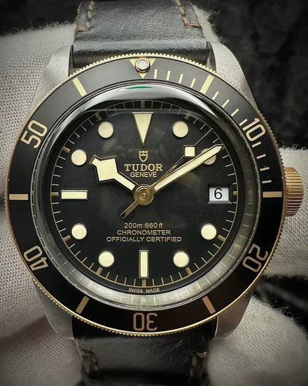 2025 Tudor Black Bay S&G 41MM Black Dial Leather Strap (79733N)