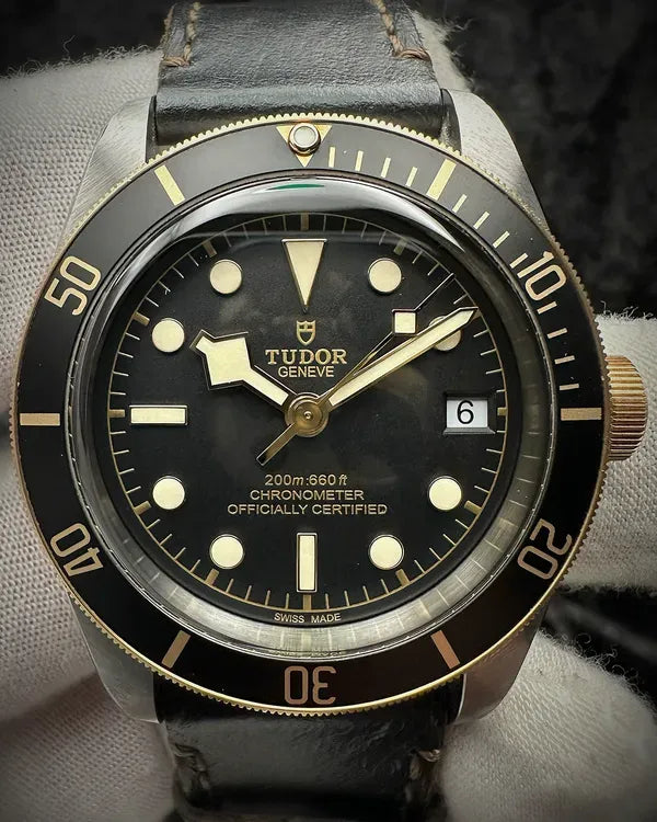 2025 Tudor Black Bay S&G 41MM Black Dial Leather Strap (79733N)
