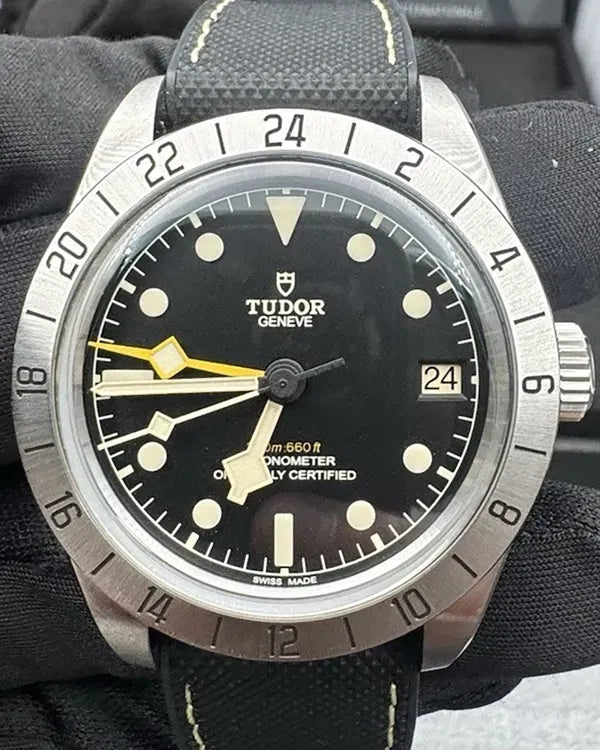 2025 Tudor Black Bay Pro GMT 39MM Black Dial Rubber Strap (M79470)