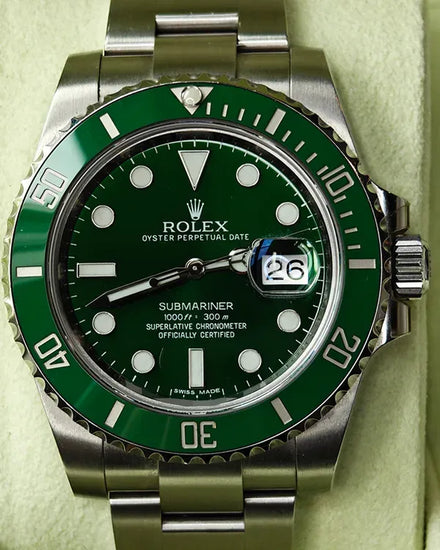 2012 Rolex Submariner Date "Hulk" 40MM Green Dial Oyster Bracelet (116610LV)