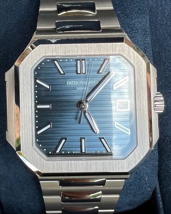2025 Patek Philippe Cubitus 40MM Blue Dial White Gold Bracelet (7128/1G-001)