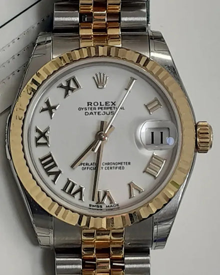 2025 Rolex Lady-Datejust 31MM White Dial Two-Tone Jubilee Bracelet (178273)