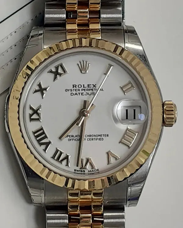 2025 Rolex Datejust 31MM White Dial Two-Tone Jubilee Bracelet (178273)